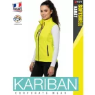 Kariban SOFTSHELL FLUOYELLOW női softshell mellény - munkaruha