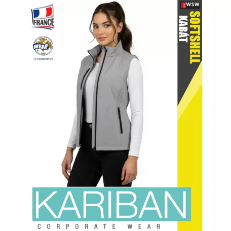 Kariban SOFTSHELL MARLGREY női softshell mellény - munkaruha