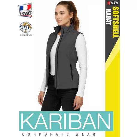 Kariban SOFTSHELL TITANIUM női softshell mellény - munkaruha