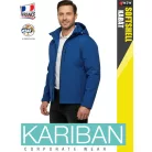 Kariban SOFTSHELL DARKROYAL férfi kapucnis softshell kabát - munkaruha