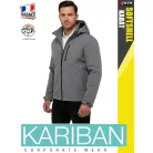 Kariban SOFTSHELL MARLGREY férfi kapucnis softshell kabát - munkaruha