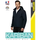 Kariban SOFTSHELL NAVY férfi kapucnis softshell kabát - munkaruha