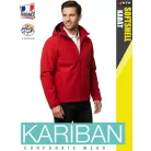 Kariban SOFTSHELL RED férfi kapucnis softshell kabát - munkaruha