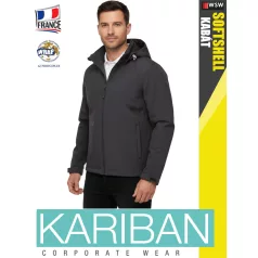   Kariban SOFTSHELL TITANIUM férfi kapucnis softshell kabát - munkaruha