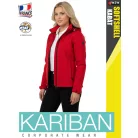 Kariban SOFTSHELL RED kapucnis női kabát - munkaruha