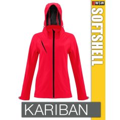   Kariban Softshell Hooded kapucnis női kabát - polár belső