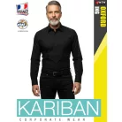 Kariban OXFORD BLACK férfi hosszúujjú ing - munkaruha