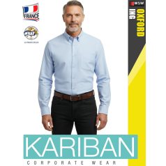 Kariban OXFORD BLUE férfi hosszúujjú ing - munkaruha