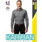 Kariban OXFORD SILVER férfi hosszúujjú ing - munkaruha