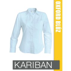 Kariban Oxford női rövidujjú ing - blúz