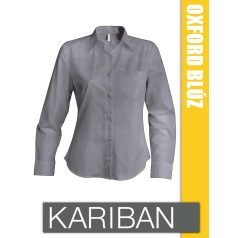 Kariban Oxford női rövidujjú ing - blúz