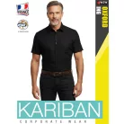 Kariban OXFORD BLACK férfi rövidujjú ing - munkaruha