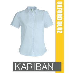 Kariban Oxford női rövidujjú ing - blúz