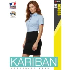Kariban OXFORD BLUE női rövidujjú ing - blúz