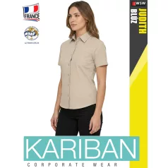 Kariban JUDITH ANGORA női rövidujjú ing blúz - munkaruha
