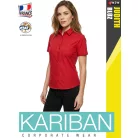Kariban JUDITH CLASSICRED női rövidujjú ing blúz - munkaruha