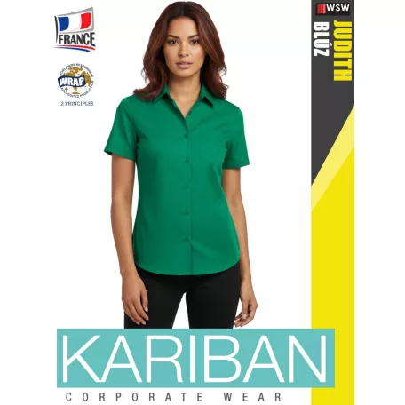 Kariban JUDITH KELLY női rövidujjú ing blúz - munkaruha