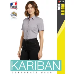 Kariban JUDITH SILVER női rövidujjú ing blúz - munkaruha