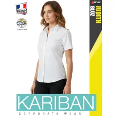 Kariban JUDITH WHITE női rövidujjú ing blúz - munkaruha