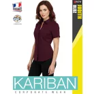 Kariban JUDITH WINE női rövidujjú ing blúz - munkaruha