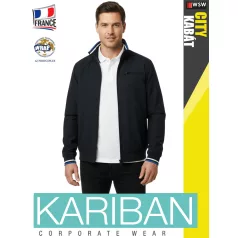 Kariban CITY BLACK bélelt kabát - munkaruha