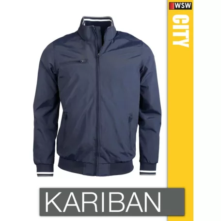 Kariban CITY BLACK bélelt kabát - munkaruha