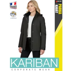 Kariban PARKA DARKGREY női bélelt télikabát - munkaruha