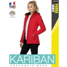 Kariban PARKA RED női bélelt télikabát - munkaruha
