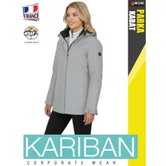 Kariban PARKA SNOWGREY női bélelt télikabát - munkaruha