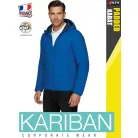 Kariban LIGHTWEIGHT PADDED LIGHTROYAL férfi bélelt kapucnis kabát - munkaruha
