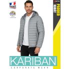 Kariban LIGHTWEIGHT PADDED MARLSILVER férfi bélelt kapucnis kabát - munkaruha