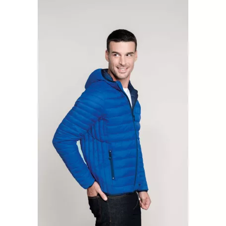 Kariban LIGHTWEIGHT PADDED WHITE férfi bélelt kapucnis kabát - munkaruha