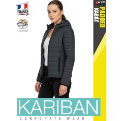   Kariban LIGHTWEIGHT PADDED MARLDARKGREY női bélelt kabát - munkaruha