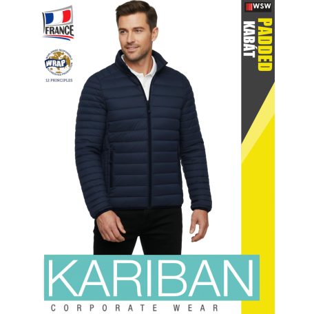 Kariban LIGHTWEIGHT PADDED NAVY férfi bélelt kabát - munkaruha