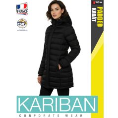  Kariban LIGHTWEIGHT PADDED BLACK női bélelt kabát - munkaruha