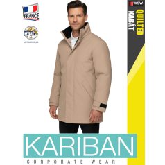   Kariban QUILTED BEIGE bélelt vízálló technikai kabát - munkaruha