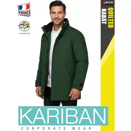 Kariban QUILTED FOREST bélelt vízálló technikai kabát - munkaruha