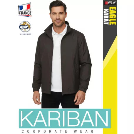 Kariban EAGLE DARKGREY eső és szél kabát polár belsővel - munkaruha