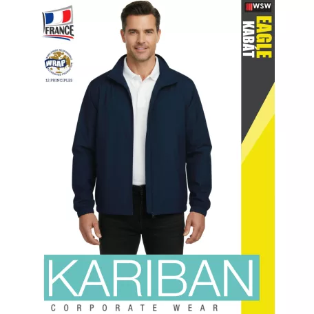 Kariban EAGLE NAVY eső és szél kabát polár belsővel - munkaruha