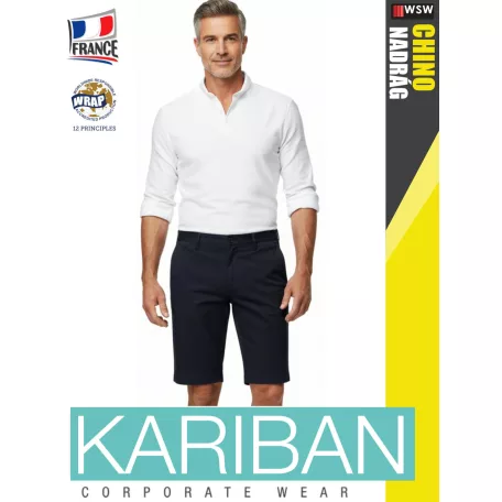 Kariban CHINO DARKNAVY férfi rövidnadrág - munkaruha