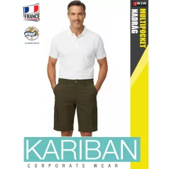   Kariban LIGHTWEIGHT MULTPOCKET LIGHTKHAKI férfi oldalzsebes rövidnadrág - munkaruha