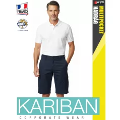   Kariban MULTIPOCKET DARKNAVY férfi pamut rövidnadrág - munkaruha