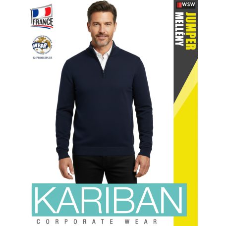 Kariban JUMPER NAVY férfi pulóver - munkaruha