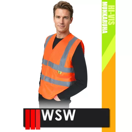 WSW ORANGE ESD szellőző technikai mellény - munkaruha