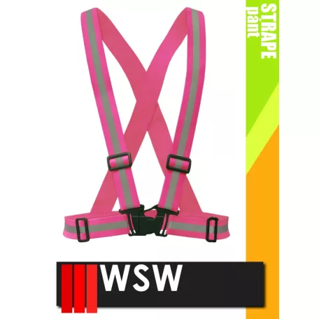 WSW PINK STRAPE láthatósági pánt - munkaruha