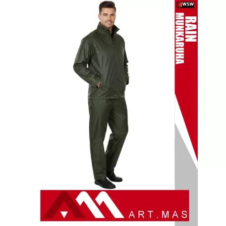 Artmas RAIN KTN GREEN technikai nylon 100% vízálló esőruha szett - munkaruha
