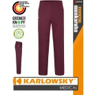 Karlowsky ESSENTIAL AUBERGINE női medical újrahasznosított 95C-on mosható nadrág - munkaruha