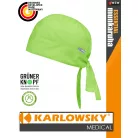 Karlowsky ESSENTIAL KIWI medical újrahasznosított 95 C-on mosható fejkendő - munkaruha