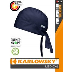   Karlowsky ESSENTIAL NAVY medical újrahasznosított 95 C-on mosható fejkendő - munkaruha