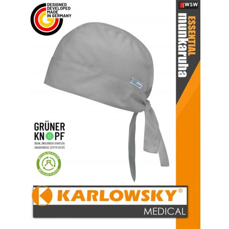 Karlowsky ESSENTIAL PLATINUM medical újrahasznosított 95 C-on mosható fejkendő - munkaruha